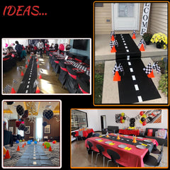 YOELVN indoor-outdoor use cones and flags withstand lively party games.