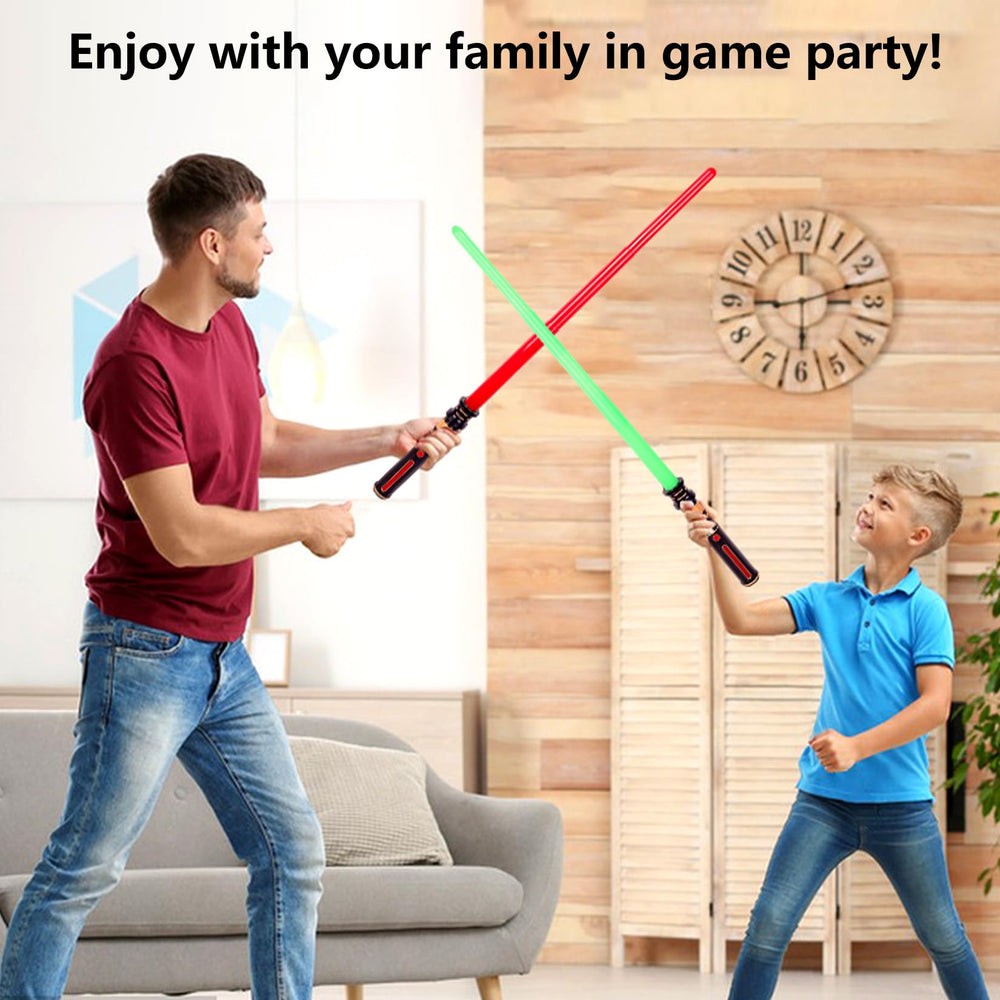 YOFOTHS light-up sabers with durable plastic construction for long-lasting fun