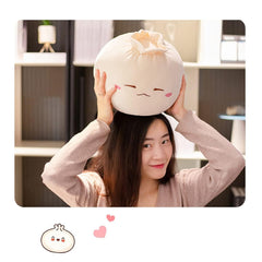 Yoholto Dumpling Plush Pillow, size 12-2x9-8in, fits beds and chairs.