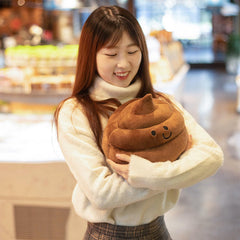 Yoholto Poop Plush Pillow brown color for warm decor