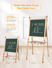 Adjustable height YOHOOLYO easel grows with your child