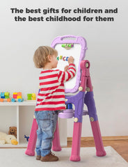 YOHOOLYO Easel folds flat for easy storage after playtime.