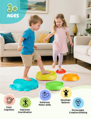 YOHOOLYO stepping stones include 20 activity cards and a spinner