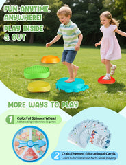 YOHOOLYO stepping stones weighted bases provide stable play surface