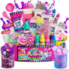 YOLO Unicorn Candy Craze slime kit cover image, festive packaging ideal for holiday gifting.
