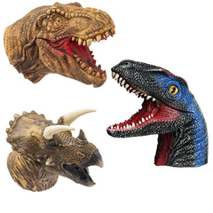 Yolococa Tyrannosaurus hand puppet close-up texture for realistic imaginative play.