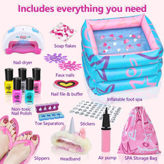 Yoloflix Kids Spa Kit water beads and slippers for a colorful, sensory spa moment.