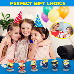 YOLOPARK Despicable Me 4 minions make a gift-ready display.