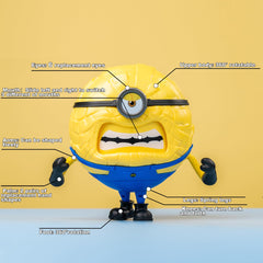 YOLOPARK Minion model kit components for customizing and building display pieces.