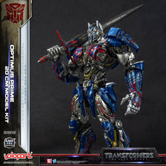 YOLOPARK Optimus Prime at 7-87-inch scale for compact shelf display