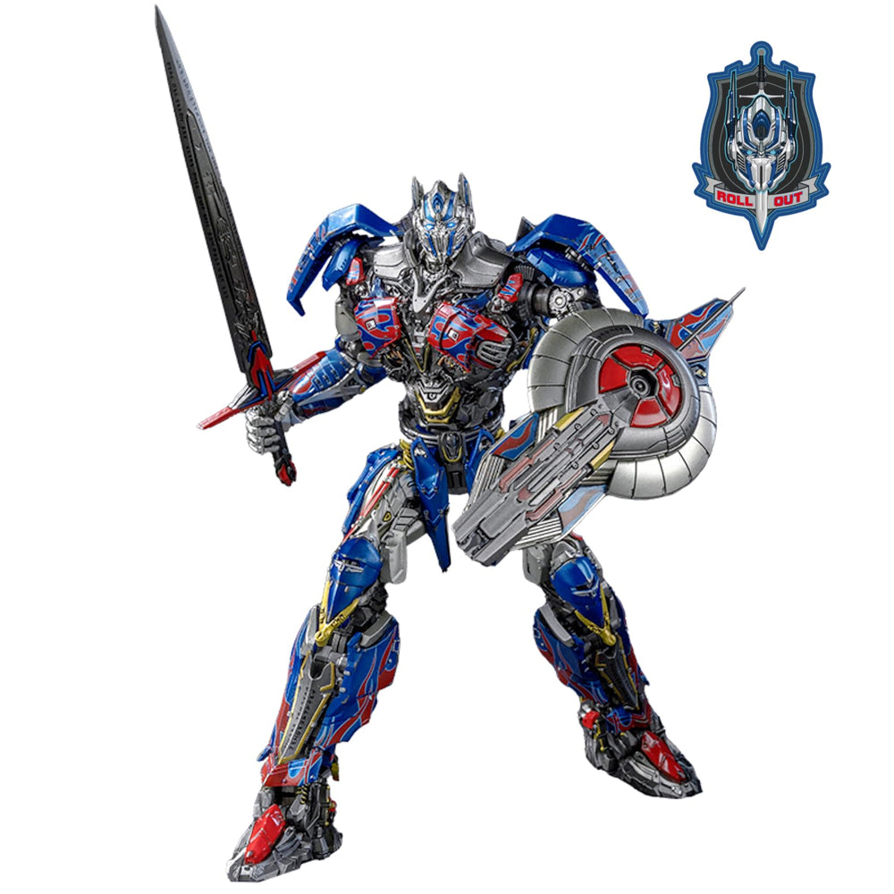 YOLOPARK Optimus Prime Last Knight figure front view ideal for eye-catching shelf display