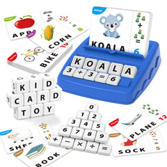 Yolscue Montessori matching letter games Navy Blue for ages 3-8, supports early spelling