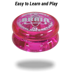 Yomega Brain pink in hand ready for tricks