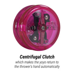 Yomega Brain pink spin in action with long spin