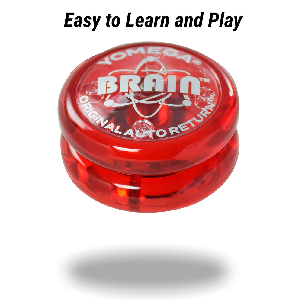 Yomega The Original Brain in-hand play red; beginner-friendly practice of techniques.