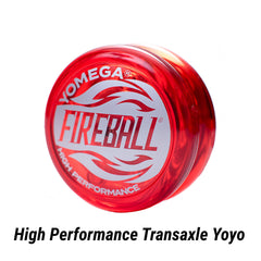 Yomega Fireball spin action close-up highlighting long spins and returns