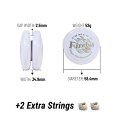 Yomega Fireball yo-yo polycarbonate body for durability and reliability
