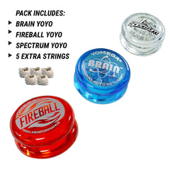 Yomega Fireball Yo-Yo showcases high performance for intermediate tricks.