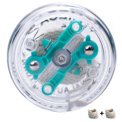 Yomega Original Brain yoyo with two extra strings laid out for practice