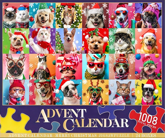 YOMESTE Advent Calendar cat puzzles American Shorthair for daily festive fun