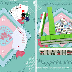 YOMEYOT Mahjong Mat uses durable natural rubber and Crystal Velvet finish.