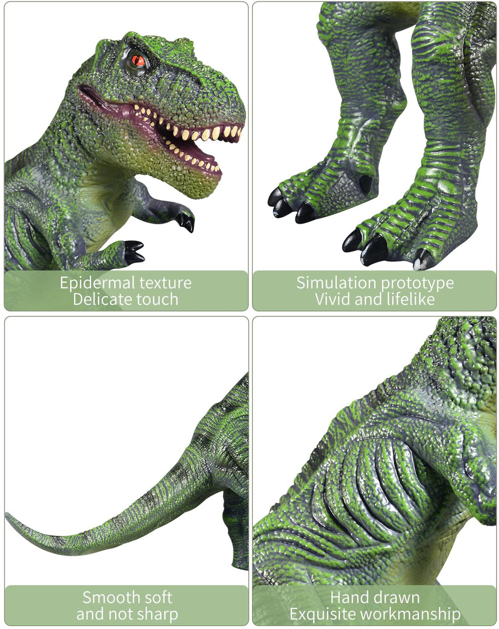 YONGJULE detailed dino figure with realistic textures for imaginative learning.