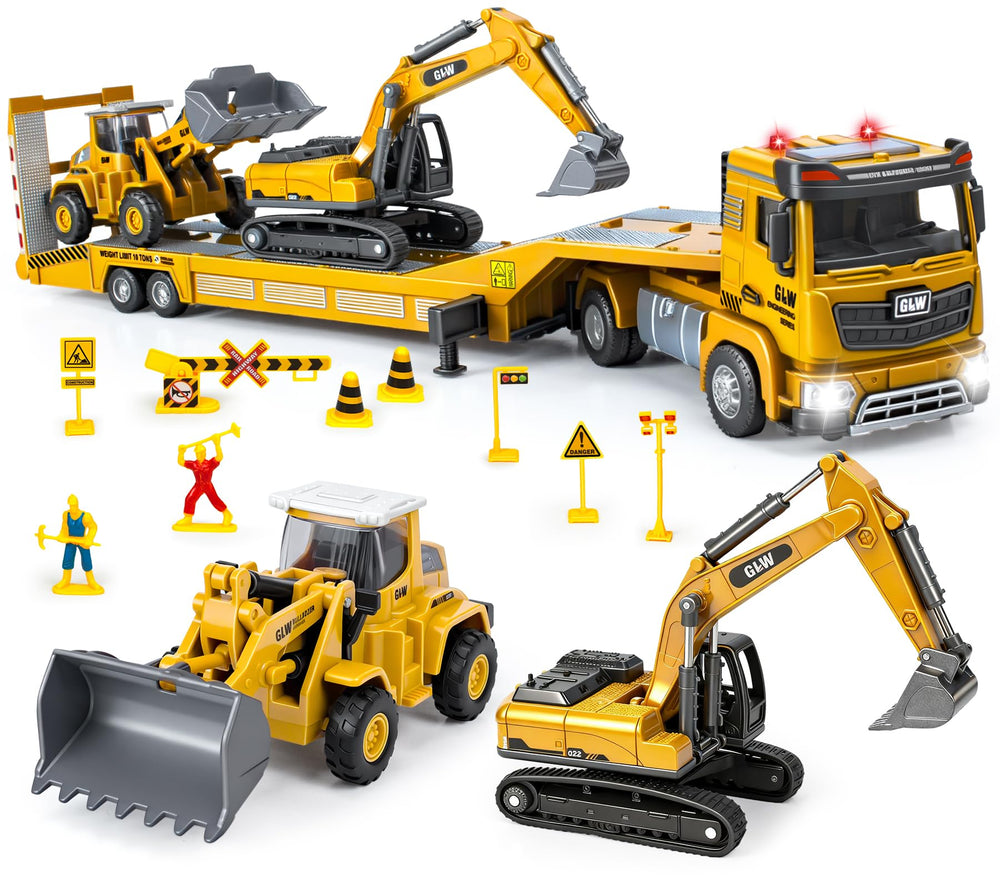 YongnKids 3-in-1 die-cast semi-truck with realistic details for imaginative play