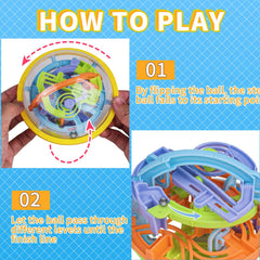YongnKids puzzle ball 156-obstacle maze, bright colors boost engagement.