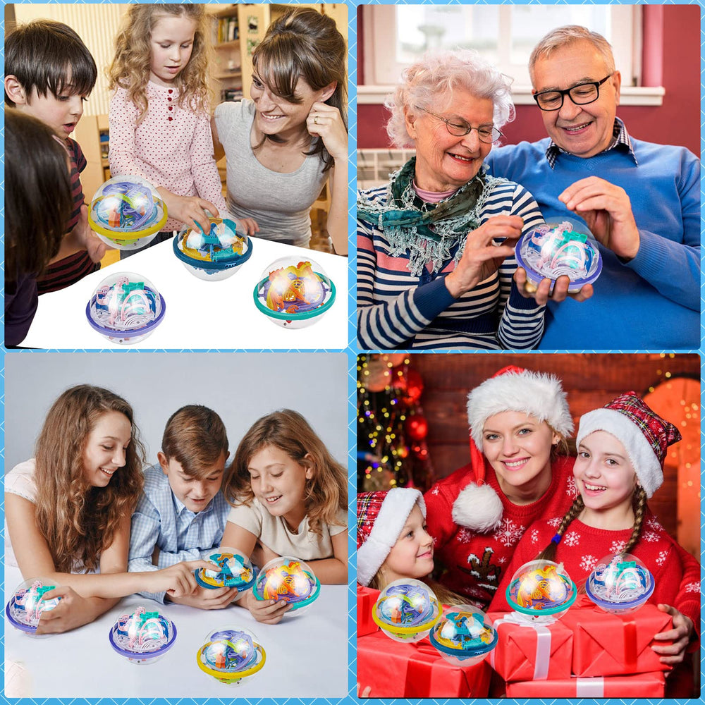 YongnKids puzzle ball clear shell design, secure inner ball for satisfying play.