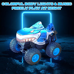 YongnKids rc car lights and dance mode for immersive nighttime fun.