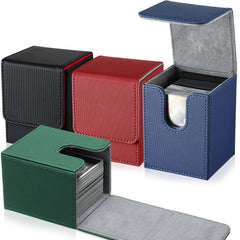 Yookeer leather deck box close-up shows magnetic closure for secure transport
