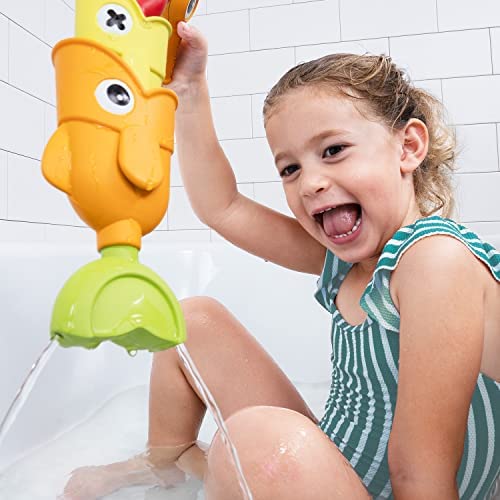 Yookidoo water effects create splashy, engaging bath toy action