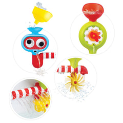 Yookidoo detachable funnel simplifies filling and supports fine motor control.