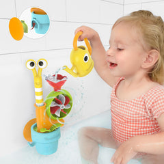 Yookidoo snail bath toy peek-a-boo reveals head as water fills the shell.