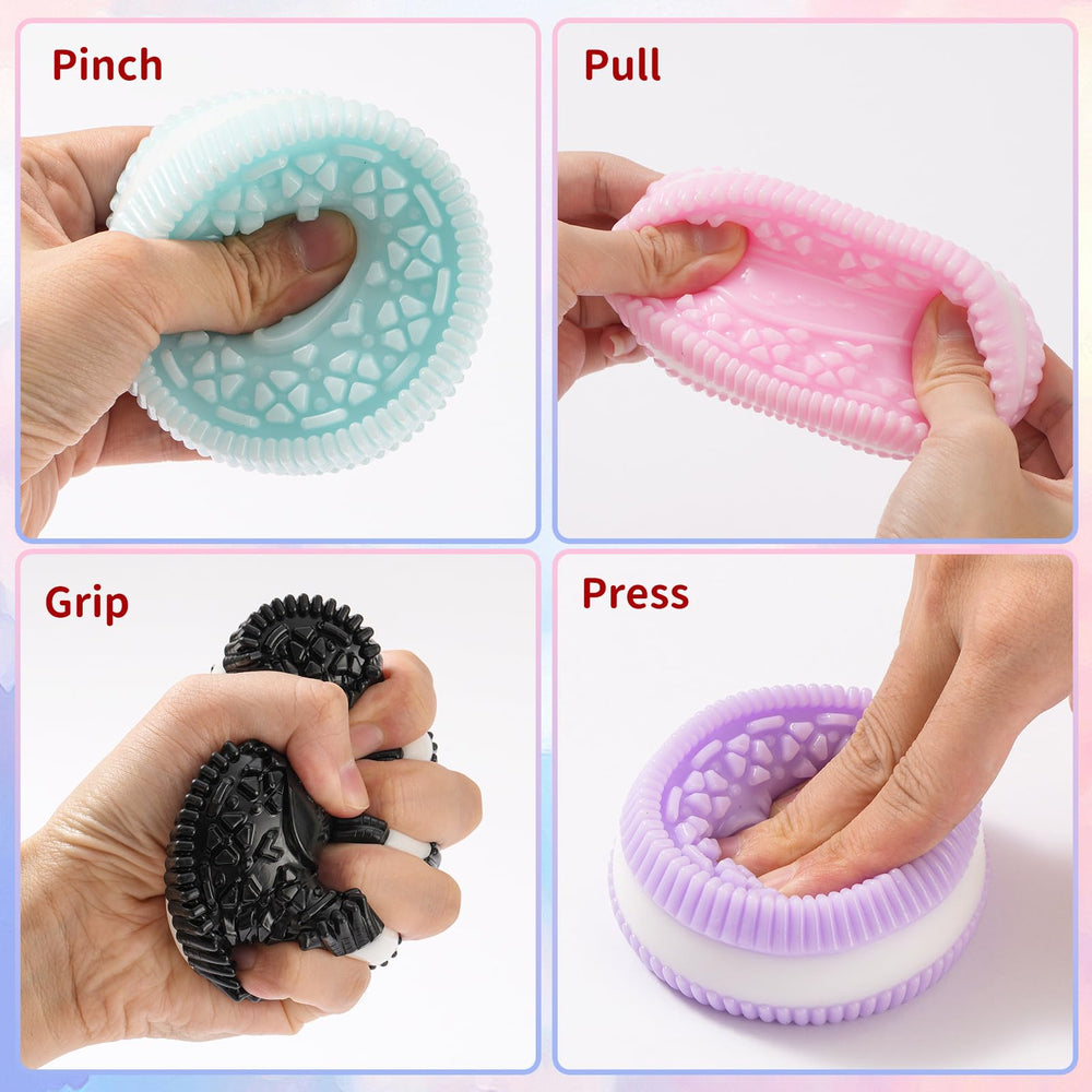 Yooshi cookie squishy toys promoting tactile exploration and calm