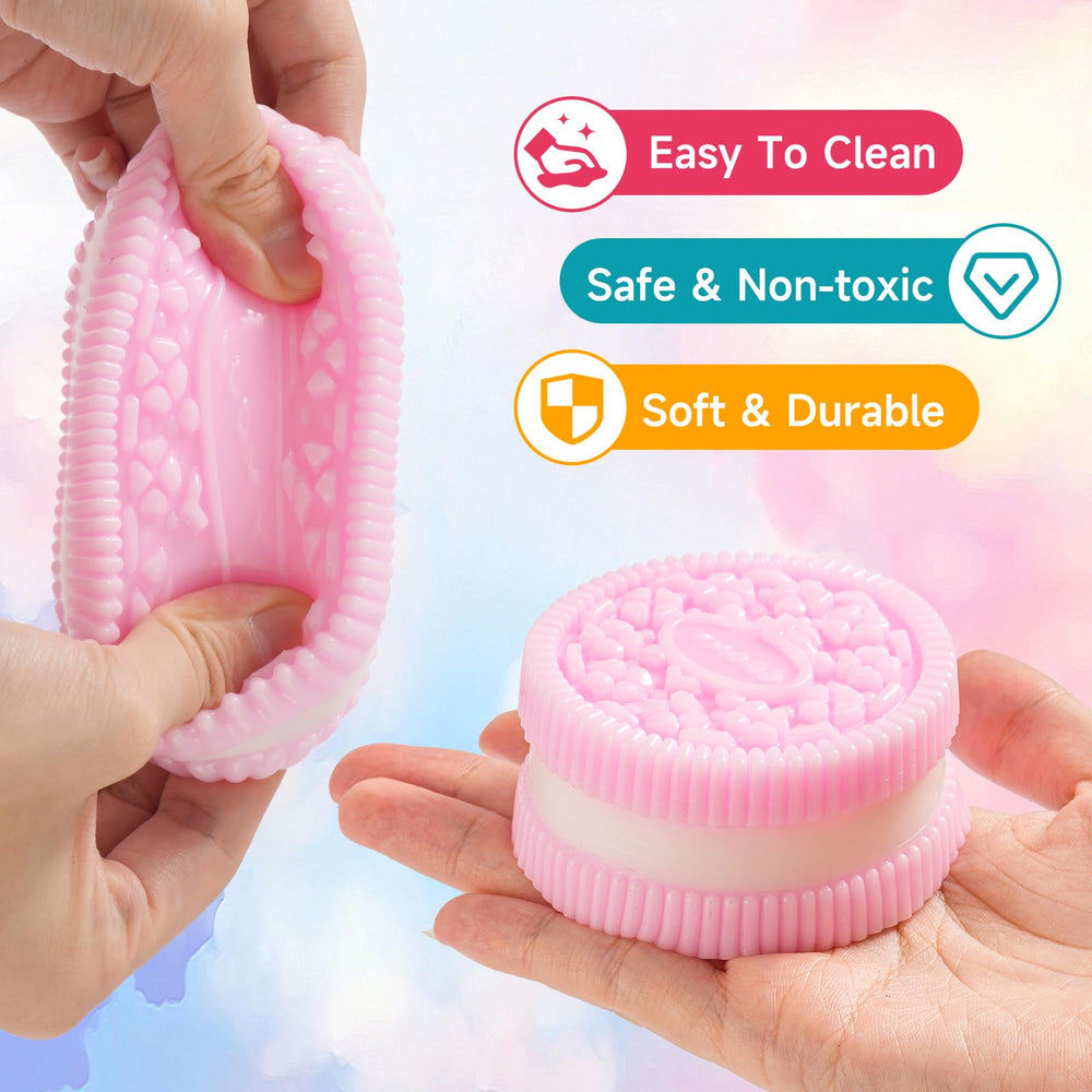 Yooshi compact cookie squishies fit in pockets for portable stress relief