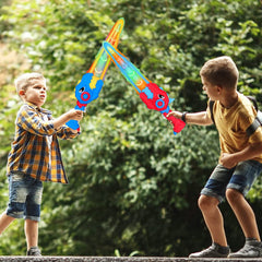 Yooyid dinosaur design sword, interactive prop for costumes and theater.