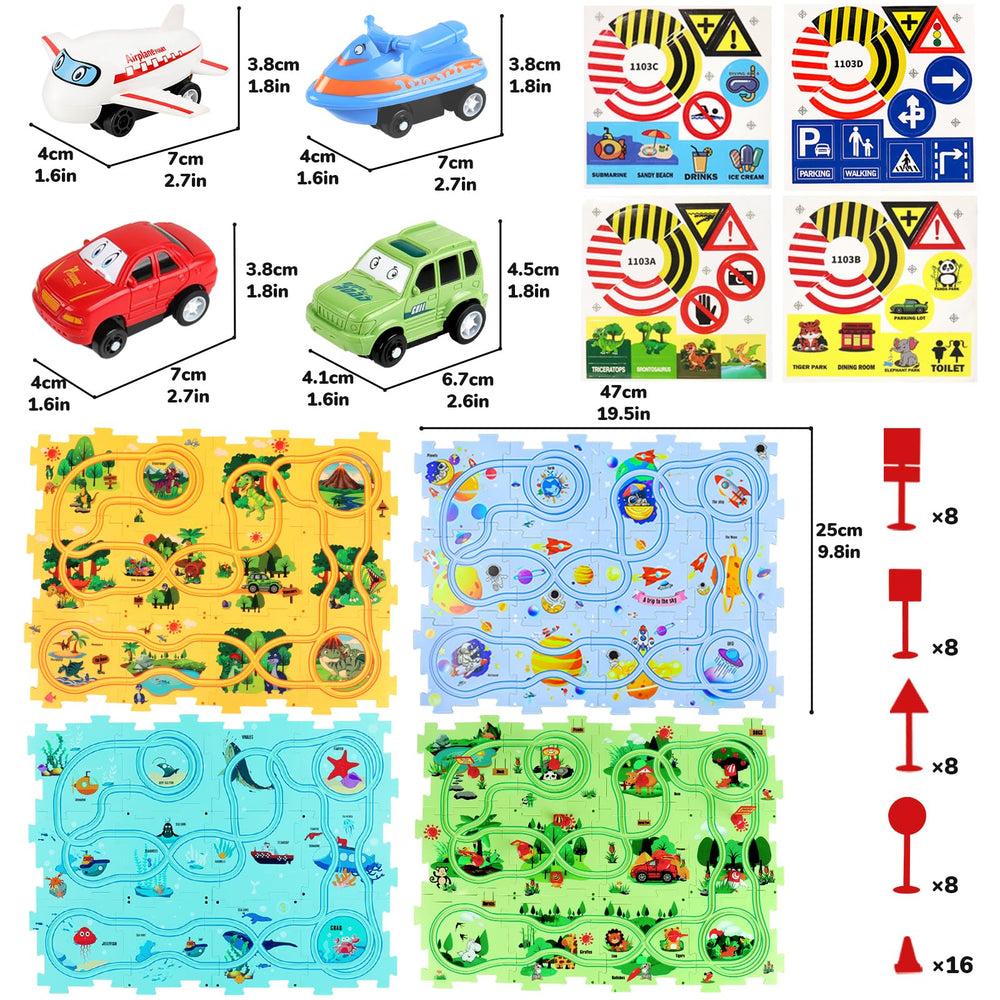 Yooyid Puzzle Racer easy-clean design makes storage and cleanup quick