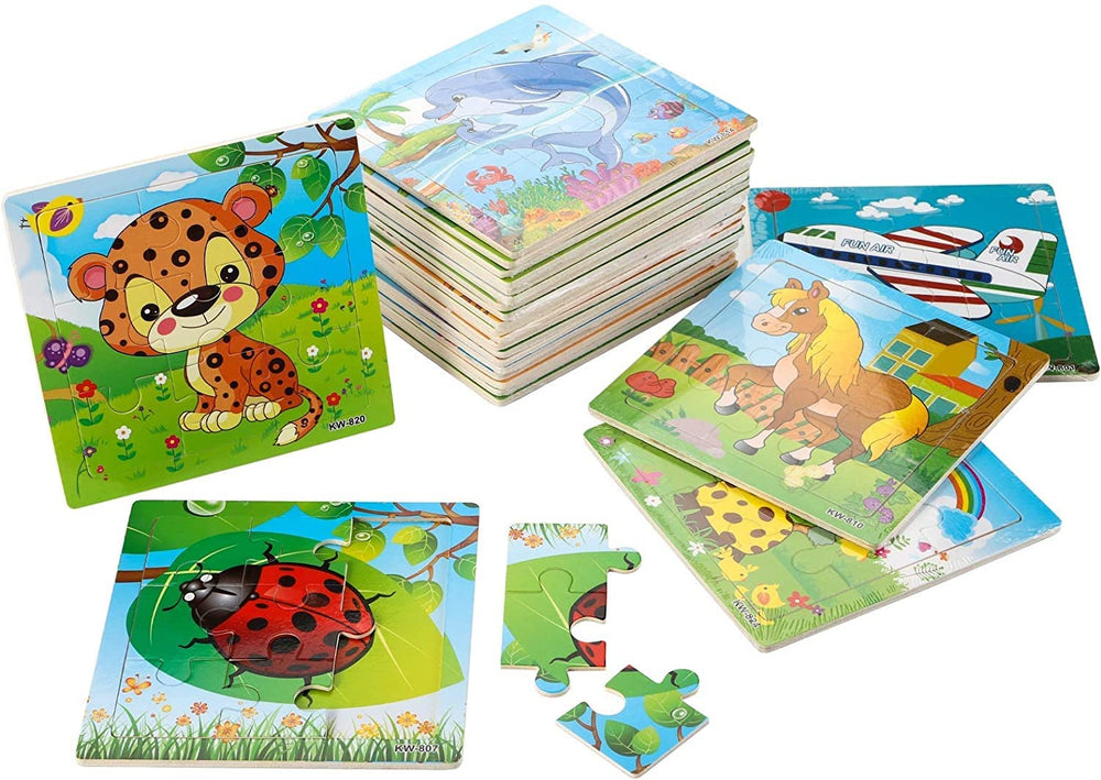 Yopay wooden puzzle airplane helps with problem solving and sequencing