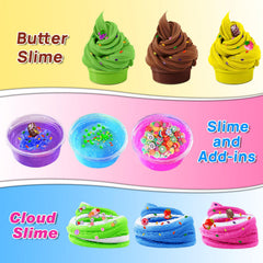 YOPINSAND Butter slime creation kit helps kids shape creamy textures.