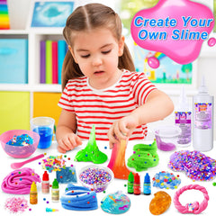 YOPINSAND DIY Slime Kit instruction guide helps kids learn while playing.