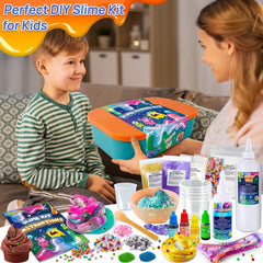 YOPINSAND Glitter and mica powders add shimmering slime accents.