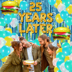 YORR hamburger balloons bring playful accents to the ocean party.