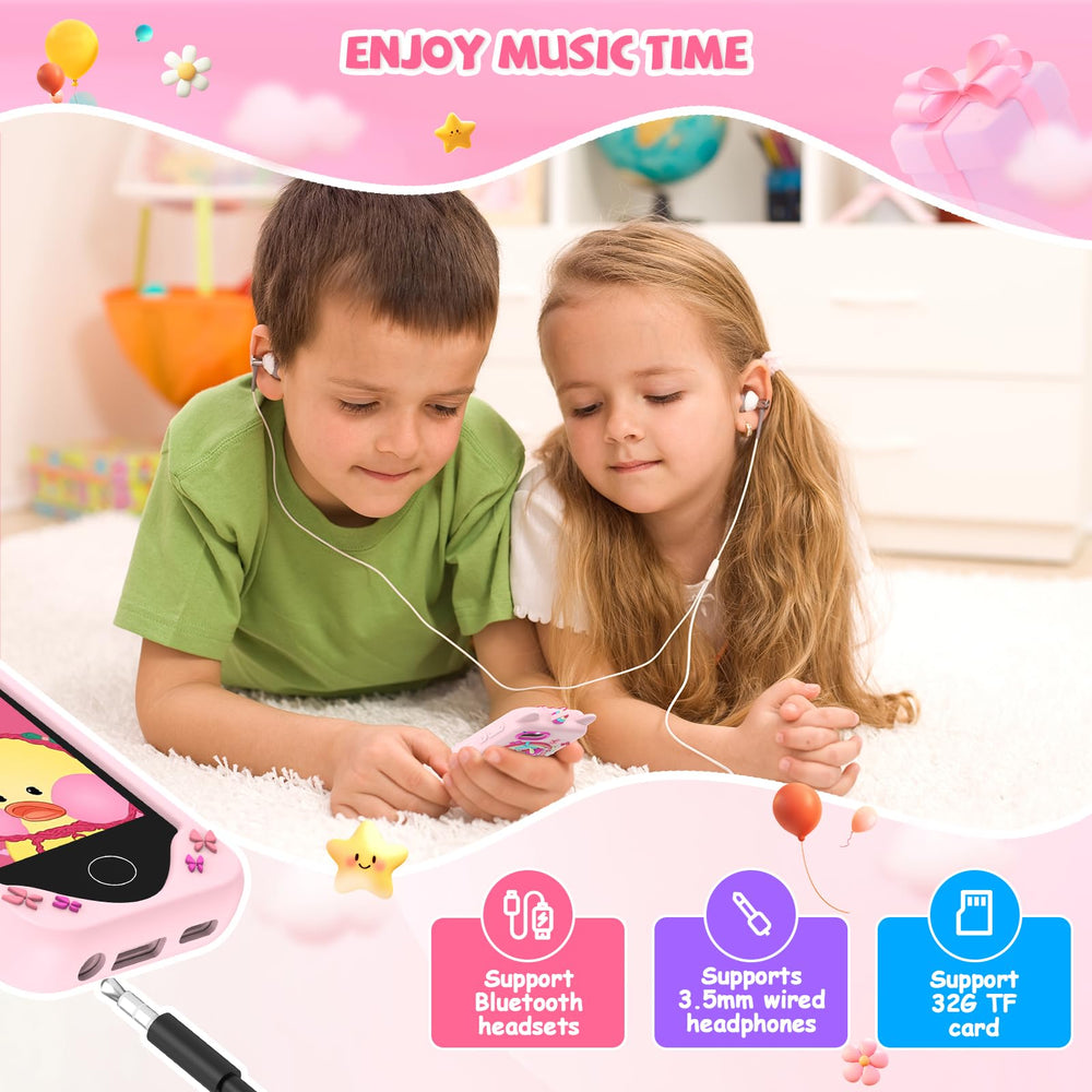 Yosfeng Kid MP3 Player delivers kid-friendly tunes with safe listening.