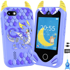 Yosfeng Kids Smart Phone with dual cameras capturing memories during playtime.