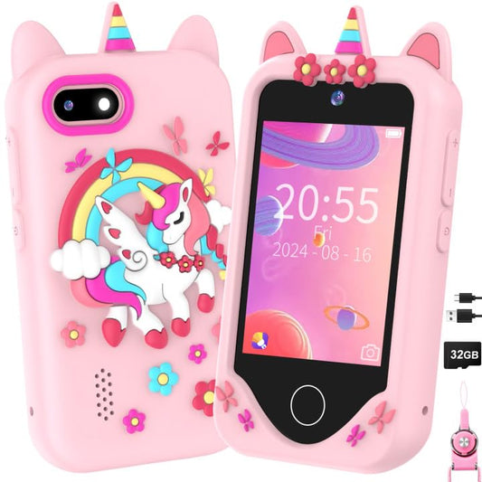 Yosfeng Kids Smart Phone with dual cameras for capturing memories on the go.
