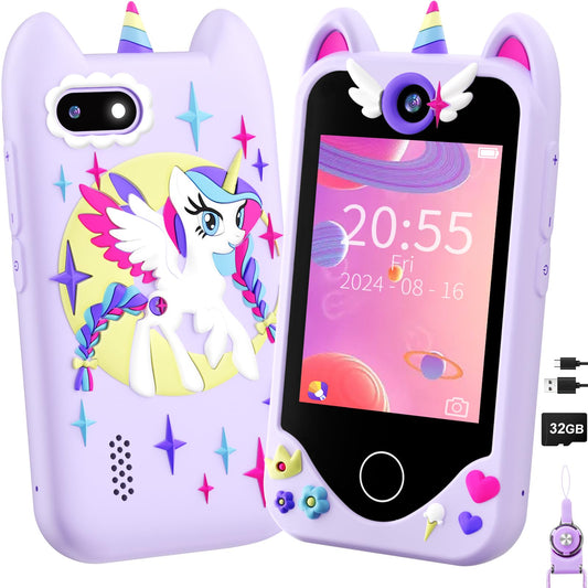Yosfeng Kids Phone touchscreen for intuitive play and early learning.