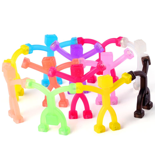 YOTNUS magnetic robot figures in red for creative play and classroom activities.