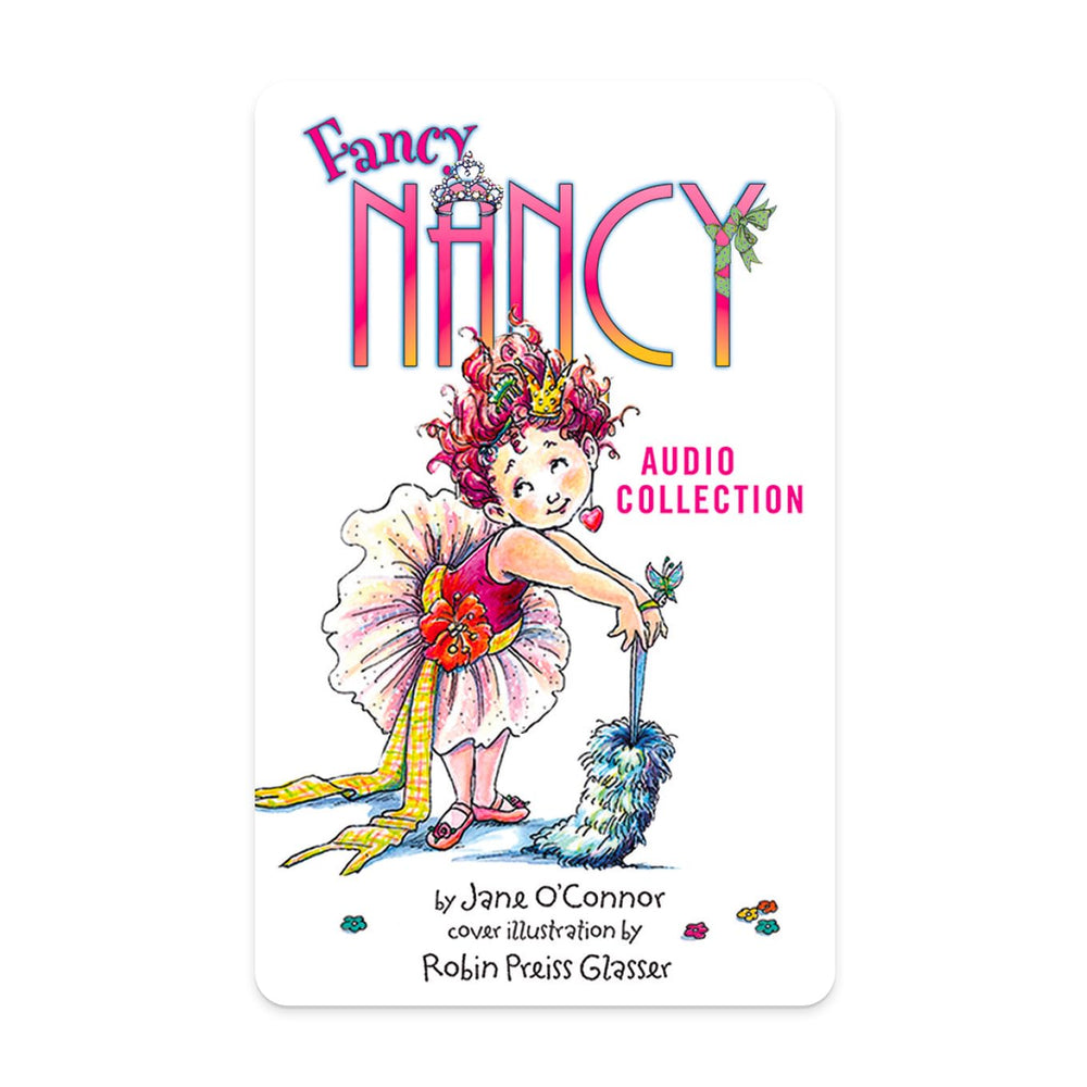 Yoto Fancy Nancy audio card cover ready for screen-free storytelling on the go.