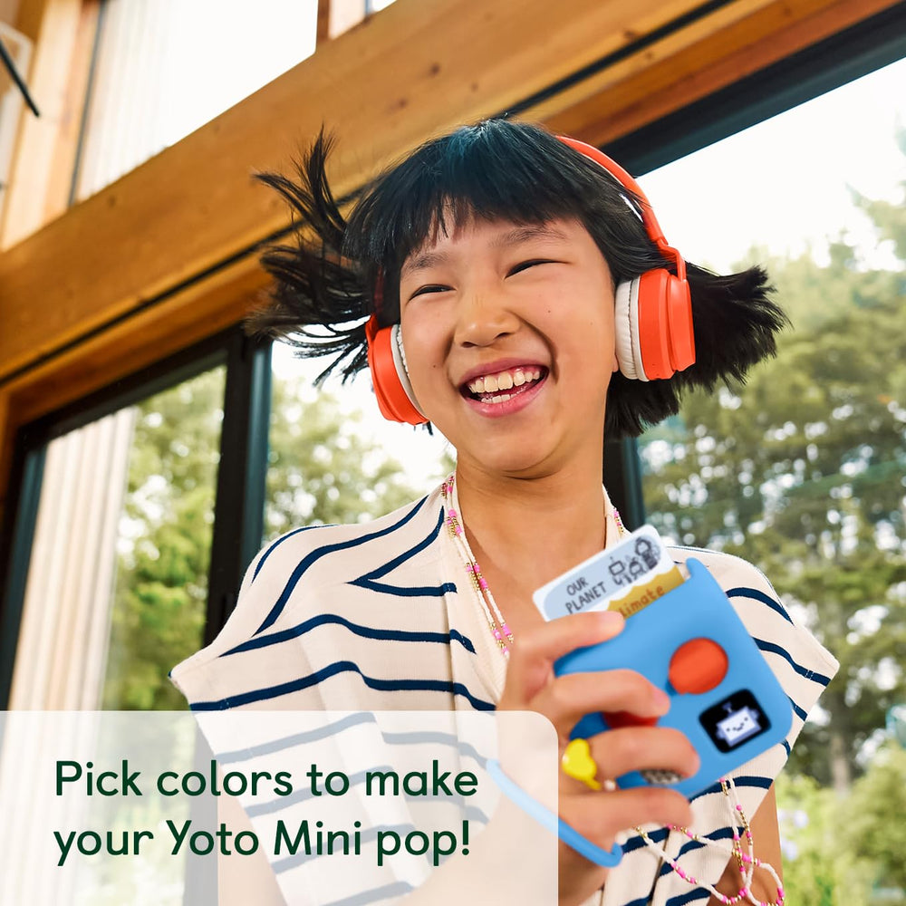 YOTO Mini Adventure Jacket wrist strap keeps the device easy to carry.